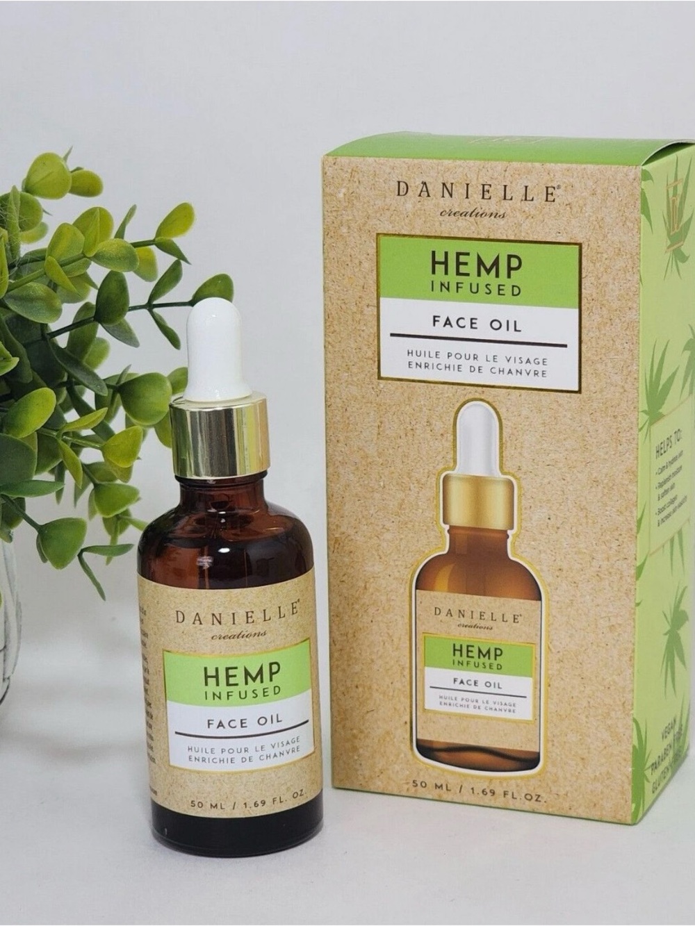 Danielle Creations Hemp Infused Face  1.69OZ. Each(Set of 2)